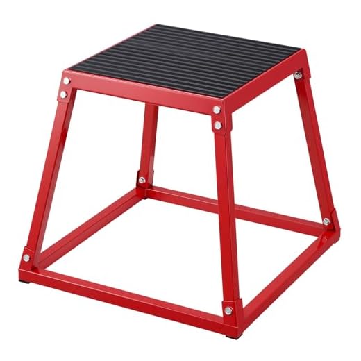 VEVOR Box Pliometrico 513x513x458mm Piattaforma Pliometrica Carico 227 kg, Jump Box per Allenamento Fitness Crossfit per Salto Pliometrico Push-up Palestra, Scatola per Salti Pliometrici, Sedia Salto