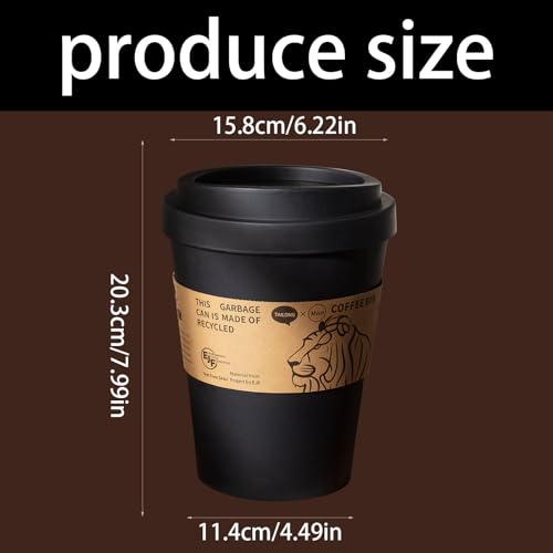 Contenedor de basura con diseño de taza creativa miniatura 5