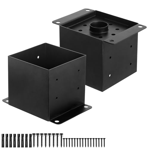 FMhotu 6x6 Post Base 2 Pcs,Inner Size 5.5