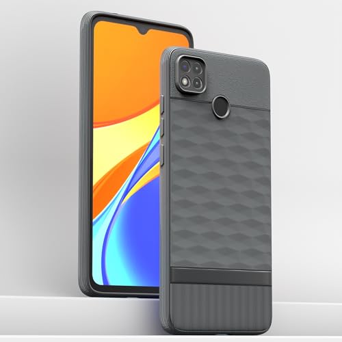 Image of Outlouders Back Cover for Poco C31, Mi Redmi 10A / 10A Sport, Redmi 9 / Redmi 9 Activ / 9C | TPU Soft Surface | Full Camera Protection | Flexible and Stockproof Back Case (Grey)