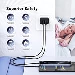 45W Type C Bloc de charge super rapide,35W+10W Dual USB-C Bloc chargeur de port avec 4FT/6FT/4FT/6FT Type C Câble chargeur pour Samsung Galaxy S25/S24/S23/S22/S21/i Téléphone 17/16/15