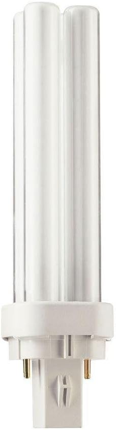 Philips Lighting 383240 PL-C Linear Compact Fluorescent Lamp 26.5 Watt 2-Pin G24d-3 Base 1800 Lumens 82 CRI 4100K Cool White Alto