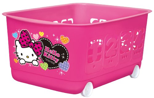 錦化成 収納 バスケット ハローキティ 1・2・3バスケット チェリーピンク