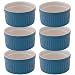 Mrs. Anderson’s Baking Ceramic 6-Ounce Souffle Dish, Bayberry, Set of 6