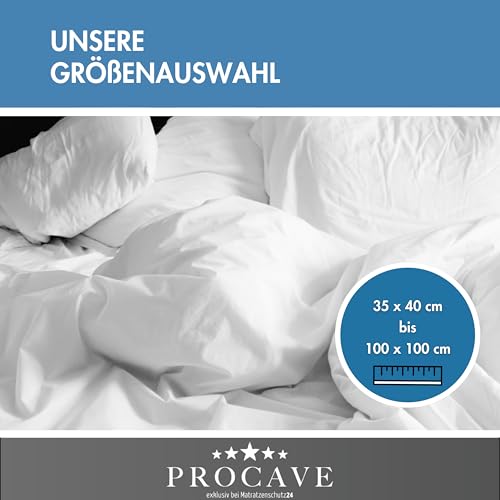 PROCAVE Feinflanell - Schutzbezug für Kissen in der Größe 100 x 100 cm Kissenbezug aus 100% Baumwolle mit Reißverschluss - Made in Germany - schützt Das Kissen vor Verunreinigung