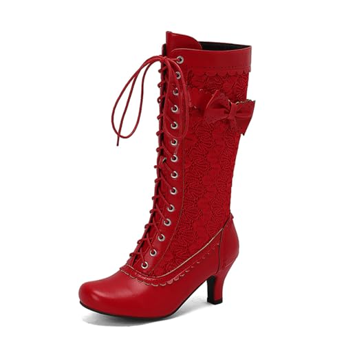 Bottes médiévales à lacets pour robe Renaissance et soirées cosplay gothiques
