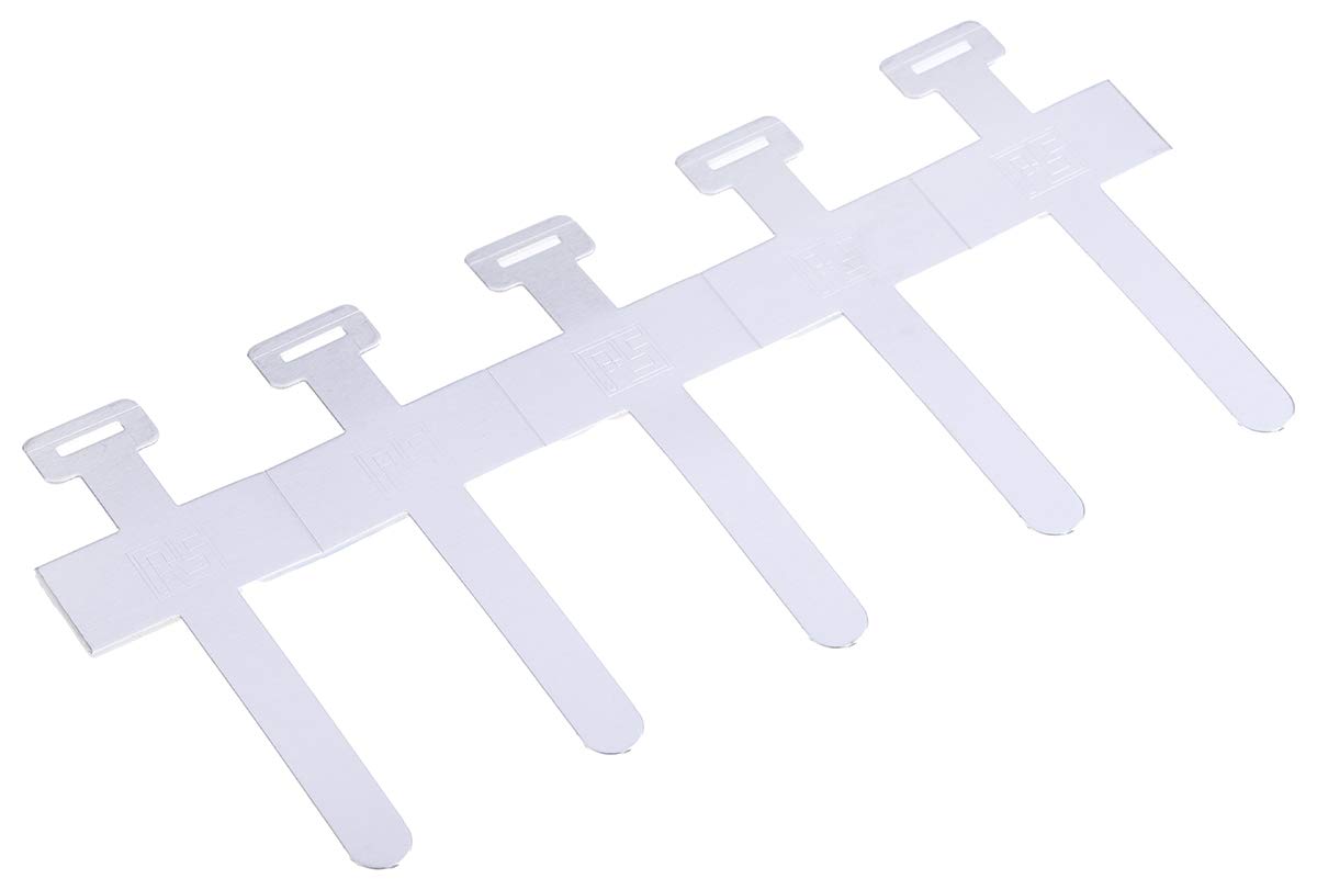 RS PRO Kabelhalter Selbstklebend, Kabel-Ø 13 mm Aluminium Natur 25.4mm x 6.4 mm x 63.5 mm, Packung a 250 Stück