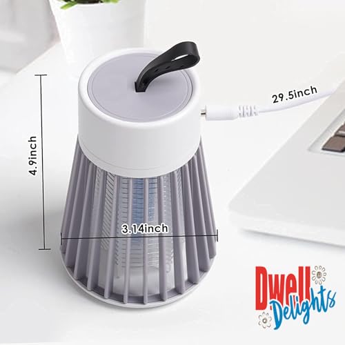 Image of Dwell Delight Mosquito Killer Machine Mosquito Killer USB Powered Bug Zapper Mosquito Lamp for Home Electric LED Lamp Mosquito Killer Indoor /Outdoor Mosquito Trap Machine