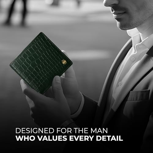 Image of Carlton London Luxe Fold Men's Leather Wallet