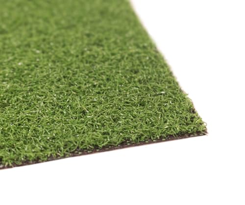 LUCATEX - Cesped artificial 2x5 metros 7mm BOGEY - calidad profesional - cesped artificial piscinas desmontables - rollo cesped artificial terraza - fácil instalación - moqueta rizada