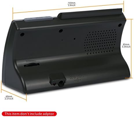 AL-HARAMEEN Mosque, Islamic,Muslim,Prayer Times,Wall Clock,Bedside Clock/Decorative Clock/Mecca/Makkah/Arabia/in LCD Clock/ALfajr/AL ZUHR HA-3005 (Gold)