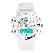 Produktbild TONSHEN Damenuhr Digitaluhr Sportuhr 50M Wasserdicht LED Lässig Mode Armbanduhr Outdoor Sport Uhren Datum Analog Quarzuhr für Damen Herren, Weiß