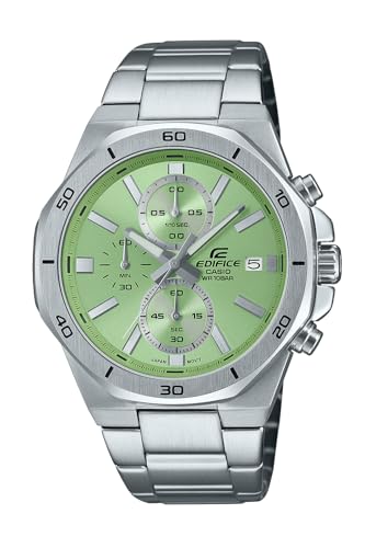 Montre décontractée Edifice EFV-640DJ-3AJF chronographe en acier argenté pour homme
