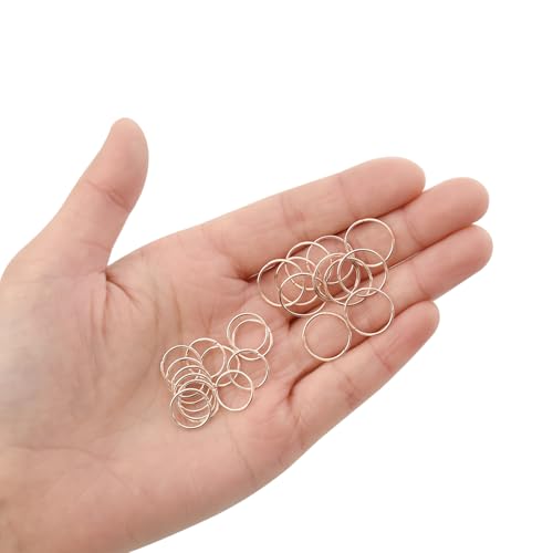 120 anillos para trenzas de cabello en metal miniatura 5