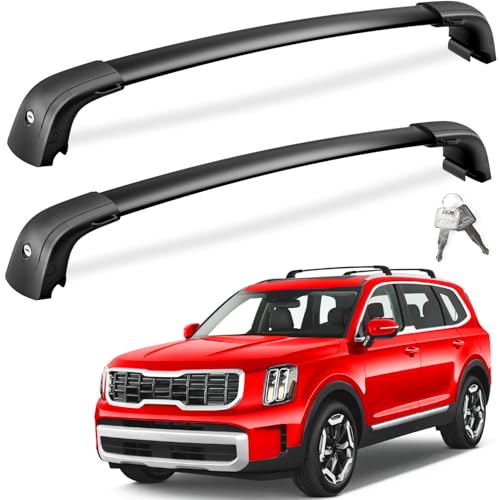 FengYu Lockable Roof Rack Cross Bars Compatible with 2019-2026 KIA Telluride S SX SX-P EX Upgraded...