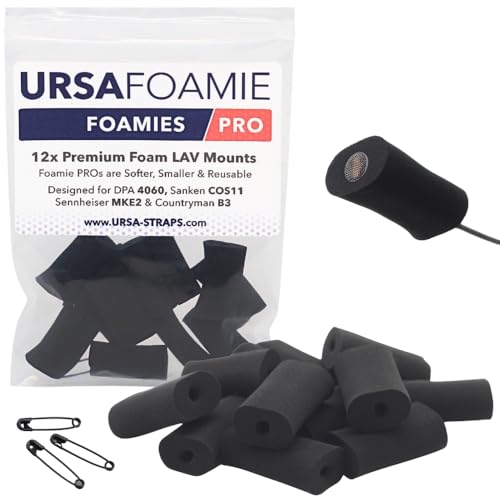 URSA Foamies Pro Pack of 12 Black Microphone Foam Covers