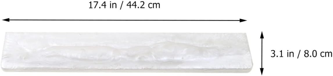 Mobestech Epoxy Resin Keyboard Wrist Rest Ergonomic Support Pad for Lightweight Cushion for Comfortable Typing Desktops and Laptops for Gamers and Office Use