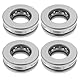 YINETTECH Axial-Rillenkugellager 51204 Axialkugellager 20 x 40 x 14 mm Kugellager Stahl für Ofen Drehteller Wagenheberpumpe, 4 Stück