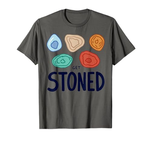 Rockhound Geology Lover Get Stoned Funny Rock Collecting Camiseta