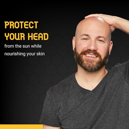 Bee Bald SMOOTH PLUS Head & Face Moisturizer with SPF 30 Sunscreen Lotion Protecting Skin From Harmful UVA/UVB Rays While Hydrating, Moisturizing and Toning, 1.7 Fl Oz (Pack of 2)