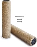 Cat Scratching Post Replacement,Cat Tree Scratch Post Refill Pole Parts,Hemp Rope Scratcher Posts for Indoor Kittens and Large Cats with Screws 11.8" Tall(Refill Pack, 30cm)