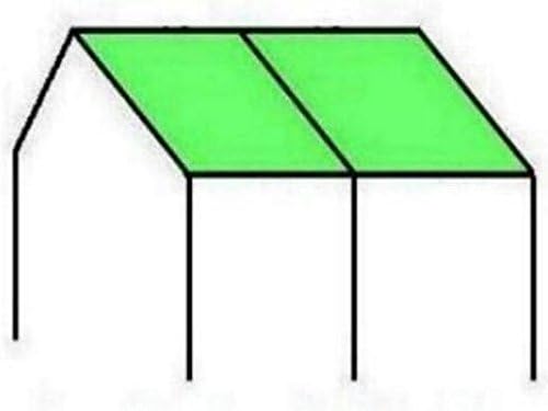 10x20 Low Peak Canopy 1" System Shade Tent Car Boat Sports Wedding Picnic Hurricane Shelter, Pipes (poles) Not included By Tent4all