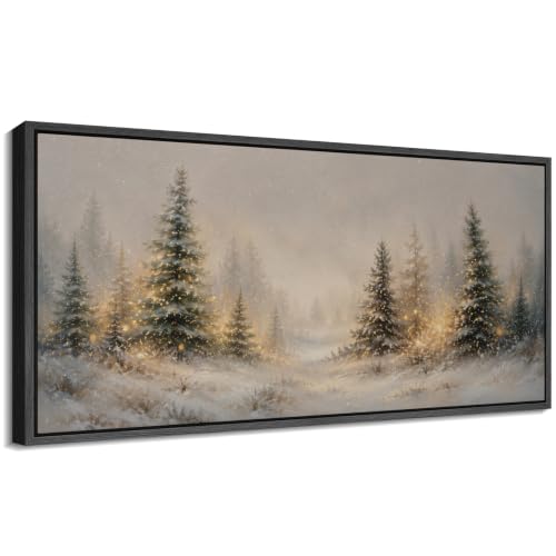 Image of MUDECOR Extra Large Framed Canvas Print Wall Art Pine Art for Living Room