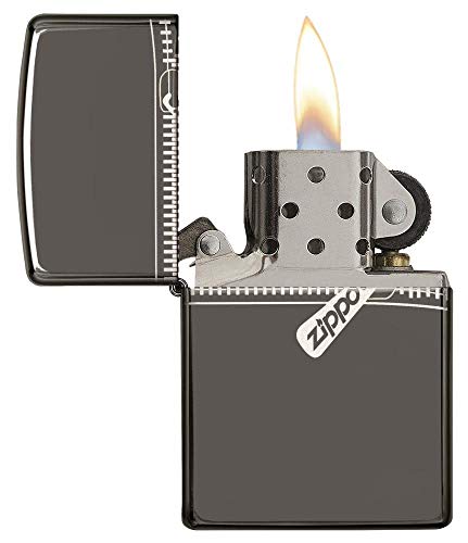 Zippo Zipper Pocket Lighter, Black Ice miniatura 4