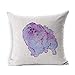 Produktbild Throw Pillow Cover Square erstaunliche Blaue Hunderasse Fantasy pommerschen Natur künstlerische Grenze Canine Kissenbezug Home Decor Kissen Fall 18 x 18 Zoll