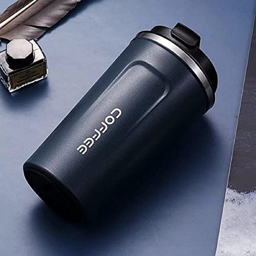 Copo Térmico Anti Vazamento Mantém Quente Frio 6hs ou mais Cor:Azul