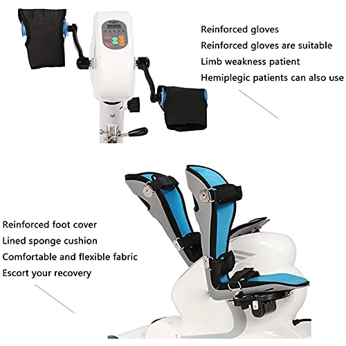 Image of Folding Electric Pedal Exerciser Bike Rehabilitation Machine for Hand, Arm, Knee & Leg Exercise Peddling Machine with LCD Display Adjustable