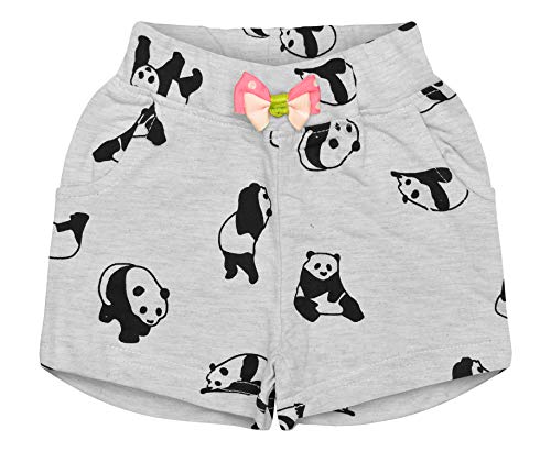 Image of Girls Girl's Regular fit Cotton Shorts (Pack of 3) (ATKUGLSHRT01 Multicolor 4-5 Years)