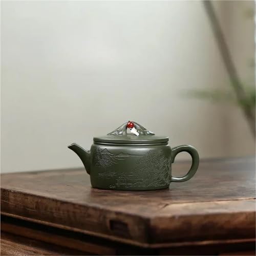 Questo bollitore in ghisa con impugnatura ergonomica del bollitore per il tè, antiscivolo e impugnatura comoda.