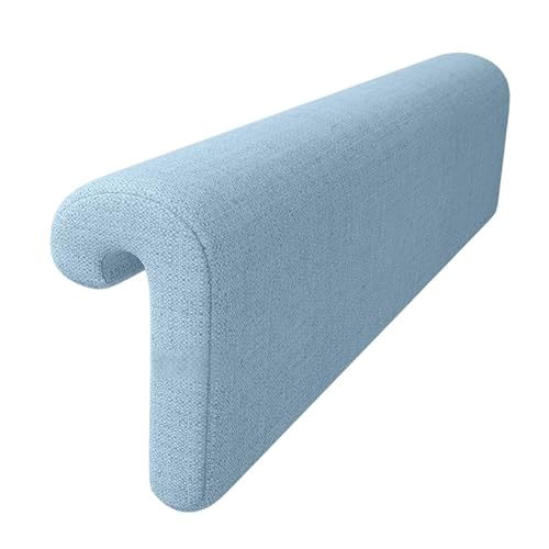 Image of ATORSE Bed Hanging Headboard Pillow Modern Bedside Pillow Ergonomic Removable Cover Blue