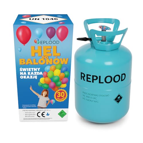Bombona de helio para globos 20/30/50/90 – Kit completo con gas helio no inflamable – Inflado fácil para fiestas, cumpleaños, bodas y eventos – Globos no incluidos (20)