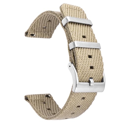Boache Military Nylon Watch Band Heavy Buckle 18mm 20mm 22mm 24mm Thick G10 Quick Release Premium Nylon Watch Bands Smart Watch Replacement Band Strap for Men Women