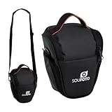 SOU FOTO Bolsa para Câmera Digitais Fotografica DSLR Bag Sacola com Alça de Ombro Tiracolo e Alça de Mão Acolchoada Reforçada Universal | BCG-01