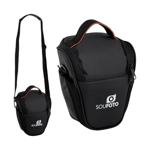 SOU FOTO Bolsa para Câmera Digitais Fotografica DSLR Bag Sacola com Alça de Ombro Tiracolo e Alça de Mão Acolchoada Reforçada Universal | BCG-01
