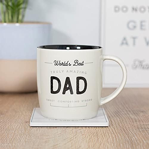SJ TRADERS Gift for Dads, Amazing Dad Coffee Mug, Novelty Father Day Gifts, Tea, Coffee and Hot Chocolate Cups, Party Presents for Your Dad from Daughter and Son (Truly Amazing Dad Mug)