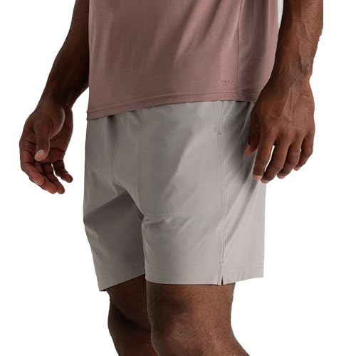 Free Fly Men's Lined Active Breeze Shorts - Bamboo Viscose Liner - UPF 50+ Sun Protection, Light Stretch Shorts for Men