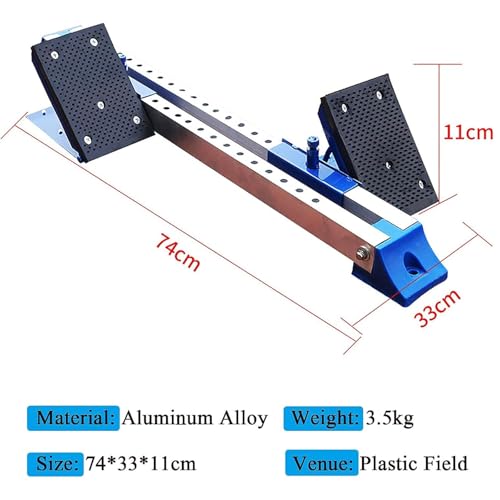 Blocs de départ d'athlétisme en aluminium avec 6 angles de réglage pour le sprint