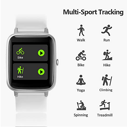 Lintelek Smart Watch with 1.3" LCD Full Touch Screen, Large Screen Fitness Tracker with Heart Rate Monitor, Pedometer, Sleep Tracker, Waterproof Activity Tracker for Men, Women and Gift - Thumbnail 2