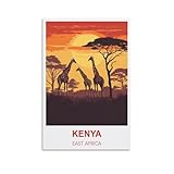 KTYWZ Metallschild, Plakette, Poster, Kenia, Ostafrika, 