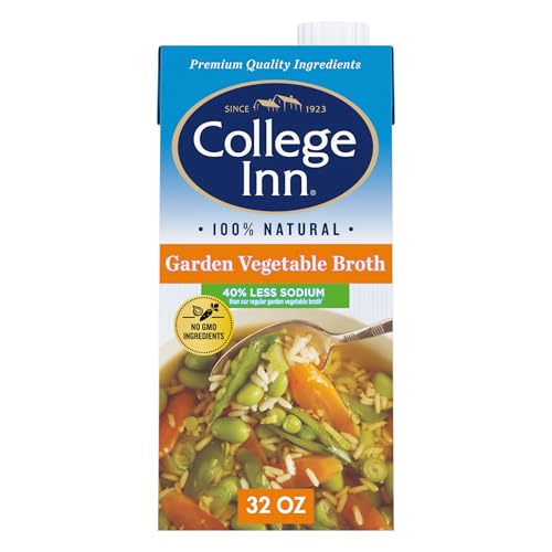 College Inn 40% Less Sodium Garden Vegetable Broth, 32 Fl Oz