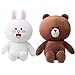 Ankepwj Orso Bruno e Coniglio cony Peluche Giocattolo Cuscino Marrone Adorabile Bambola di Cartone Animato per Regalo di Compleanno Fidanzata Regalo per Bambini