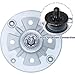 FULAIGE 2 Pack GY21098 Spindle Assembly with GX20367 Pulley Replaces GY20454 John Deere Spindle AUC15811 GY20962 for John Deere 102 107S 135 D100 D130 E100 E130 LA100 LA135 S100 Tractors
