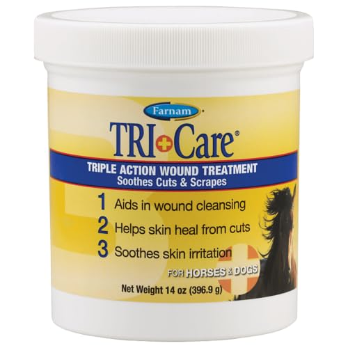 Farnam Triple Action Wound Treatment | For Horses, Ponies and Dogs | 14 oz