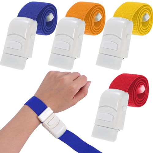 JTUYPT 4 PCS Laccio Emostatico Professionale Laccio Emostatico Fast Laccio emostatico con Fibbia di Emergenza con Sistema di Chiusura Unico