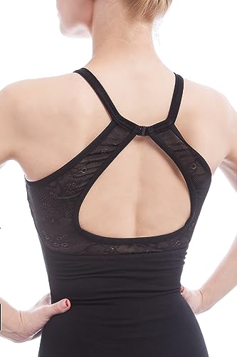 Dance Favourite AM01B0002M Ballet Leotards Black Cotton Spandex Gymnastics Leotard thumb #3