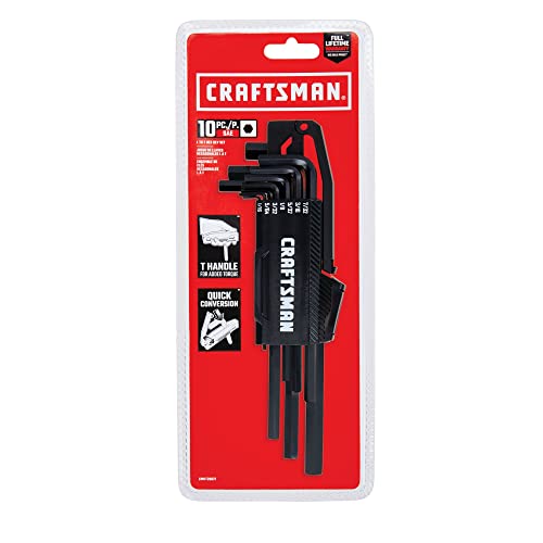 Craftsman 10-Piece SAE Hex Key Set, Black, Steel - image 5